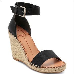 Dolce Vita Noor Espadrille Wedge Sandals Black 11